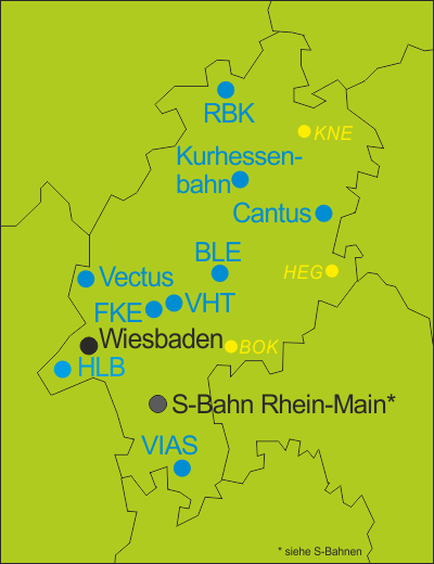Deutschland Regionale Bahnen Hessen
