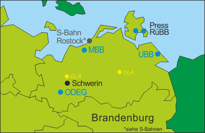 Deutschland Regionale Bahnen Mecklenburg-Vorpommern