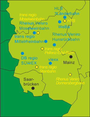 Deutschland Regionale Bahnen Rheinland-Pfalz