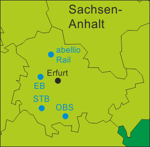 Deutschland Regionale Bahnen Thüringen