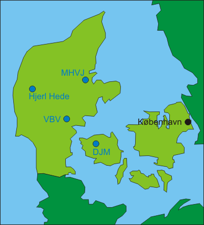 Dänemark Museumsbahnen Jylland