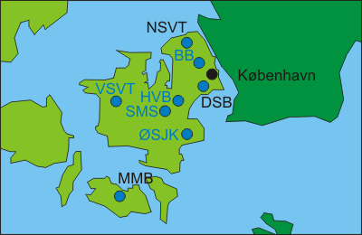 Dänemark Sjælland und Lolland