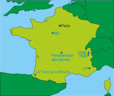 Frankreich Regionale Bahnen